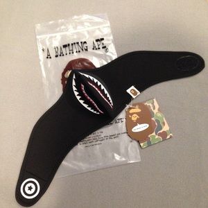 BAPE Neoprene Face Mask Black Shark A Bathing Ape